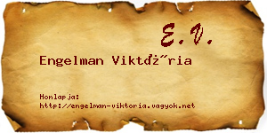 Engelman Viktória névjegykártya